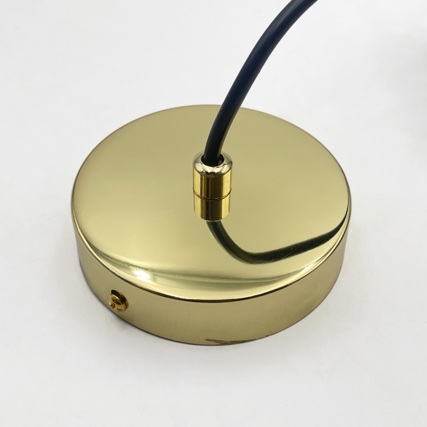 Lampadario a cavo LIAH 1xE27/15W/230V dorato/marrone fumé