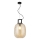 Lampadario a cavo LUCY 1xE27/40W/230V beige fumoso