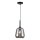 Lampadario a cavo MAEVA 1xE27/40W/230V nero fumé/nero