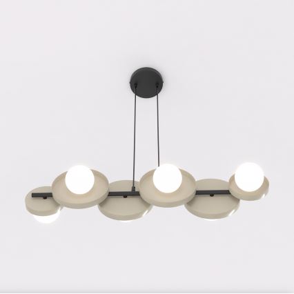 Lampadario a cavo MODEL 6xG9/8W/230V beige