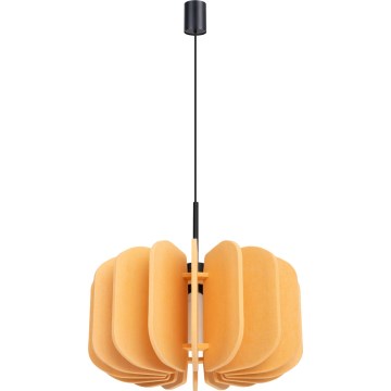 Lampadario a cavo MULA 1xE27/15W/230V Ø 45 cm giallo