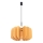 Lampadario a cavo MULA 1xE27/15W/230V Ø 45 cm giallo