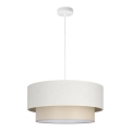 Lampadario a cavo NATIA 1xE27/60W/230V crema