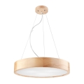 Lampadario a cavo NATURAL 3xE27/60W/230V ? 47 cm pino
