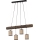 Lampadario a cavo NEGRO 4xE27/25W/230V pino