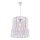 Lampadario a cavo NESS MACRAME 1xE27/40W/230V bianco