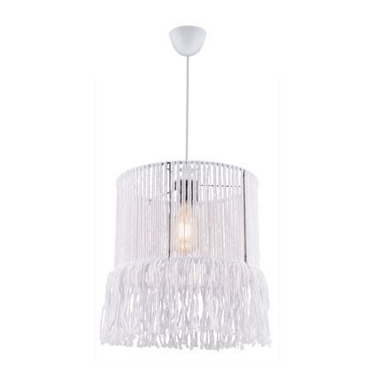 Lampadario a cavo NESS MACRAME 1xE27/40W/230V bianco
