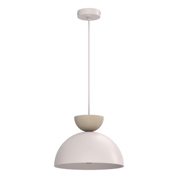 Lampadario a cavo NEVIS 1xE27/15W/230V diam. 29 cm crema