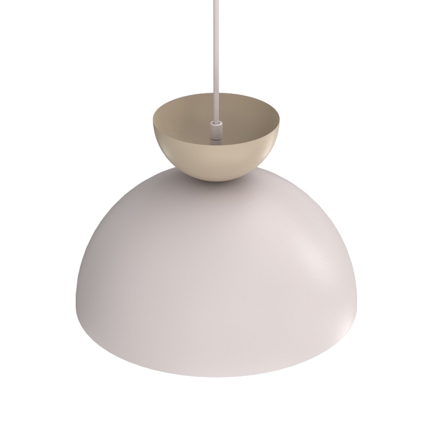 Lampadario a cavo NEVIS 1xE27/15W/230V diam. 29 cm crema