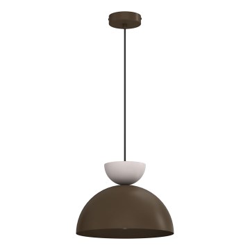 Lampadario a cavo NEVIS 1xE27/15W/230V Ø 29 cm marrone