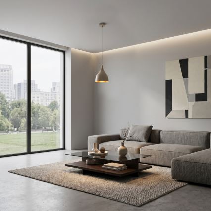Lampadario a cavo NOAK CLASSIC 1xE27/15W/230V beige
