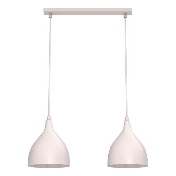 Lampadario a cavo NOAK CLASSIC 2xE27/15W/230V crema