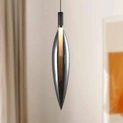 Lampadario a cavo NORDIC 1xG9/5W/230V nero cromato
