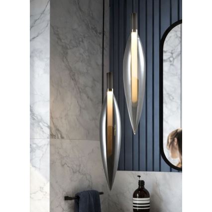 Lampadario a cavo NORDIC 1xG9/5W/230V nero cromato