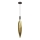 Lampadario a cavo NORDIC 1xG9/5W/230V nero/oro