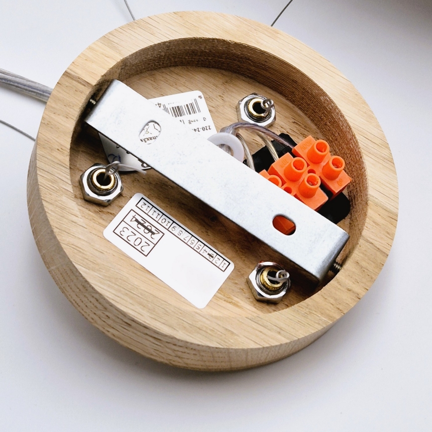 Lampadario a cavo OAK 3xE27/60W/230V rovere ? 47,5 cm