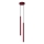 Lampadario a cavo PASTELO 2xG9/8W/230V rosso
