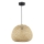 Lampadario a cavo PETRA 1xE27/15W/230V bambù