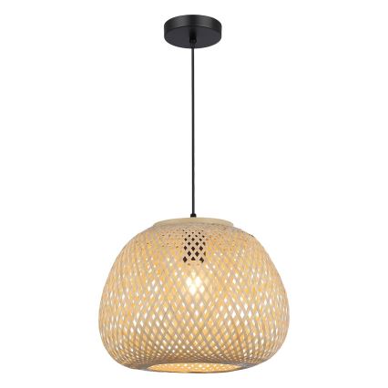 Lampadario a cavo PETRA 1xE27/15W/230V bambù