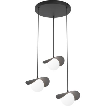 Lampadario a cavo RITUAL 3xG9/8W/230V nero
