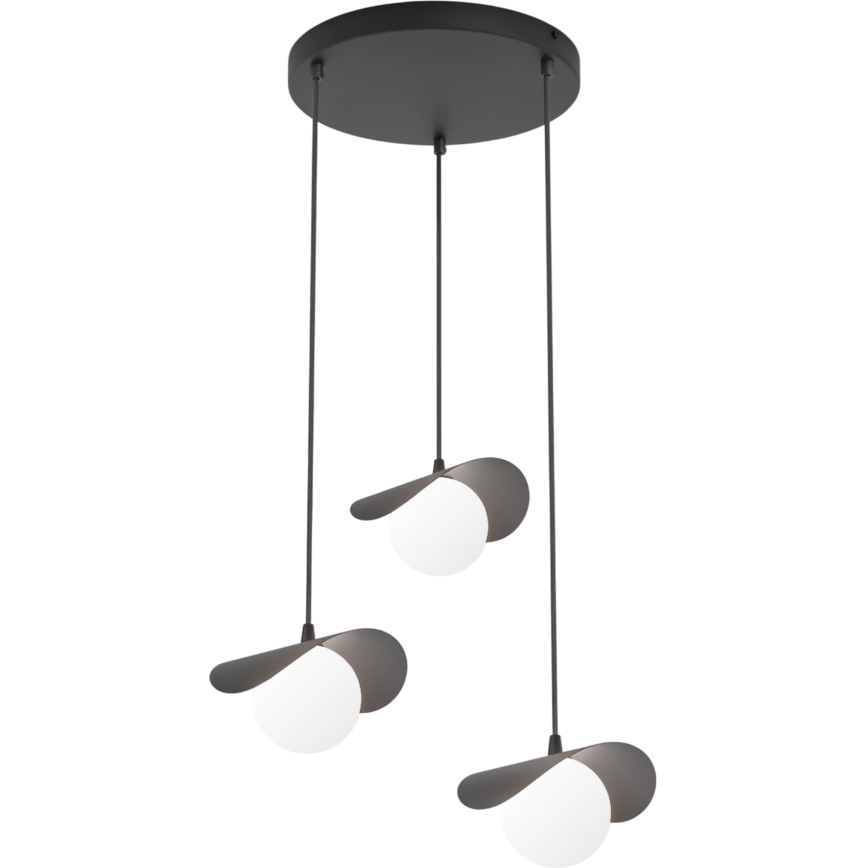 Lampadario a cavo RITUAL 3xG9/8W/230V nero