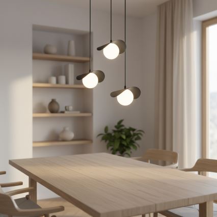 Lampadario a cavo RITUAL 3xG9/8W/230V nero