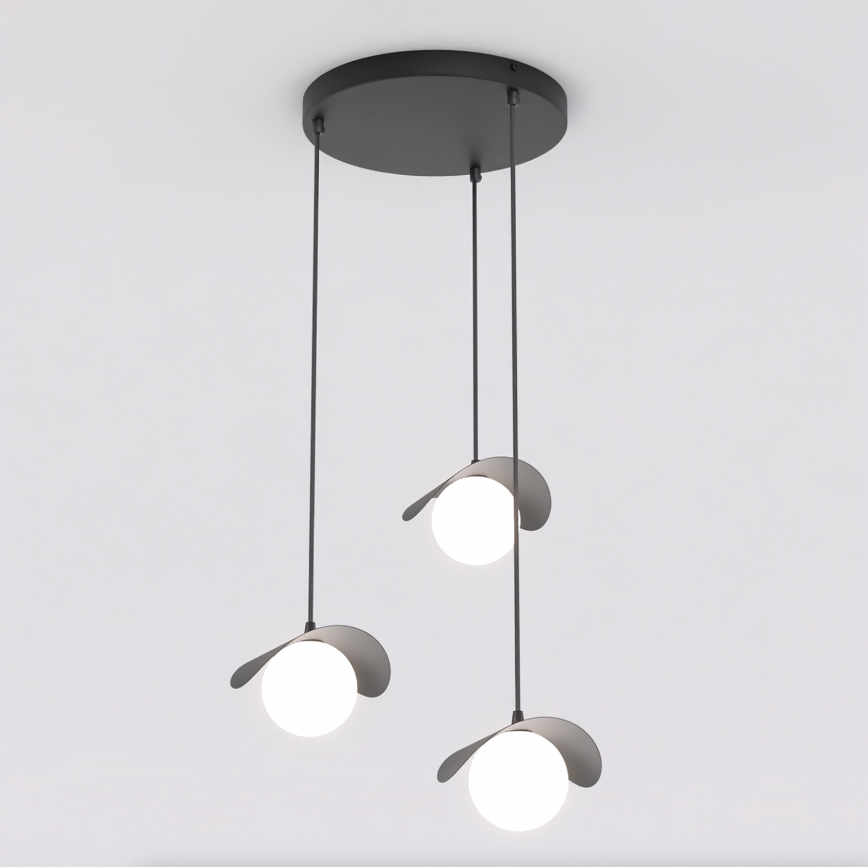 Lampadario a cavo RITUAL 3xG9/8W/230V nero