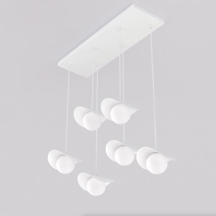 Lampadario a cavo RITUAL 6xG9/8W/230V bianco