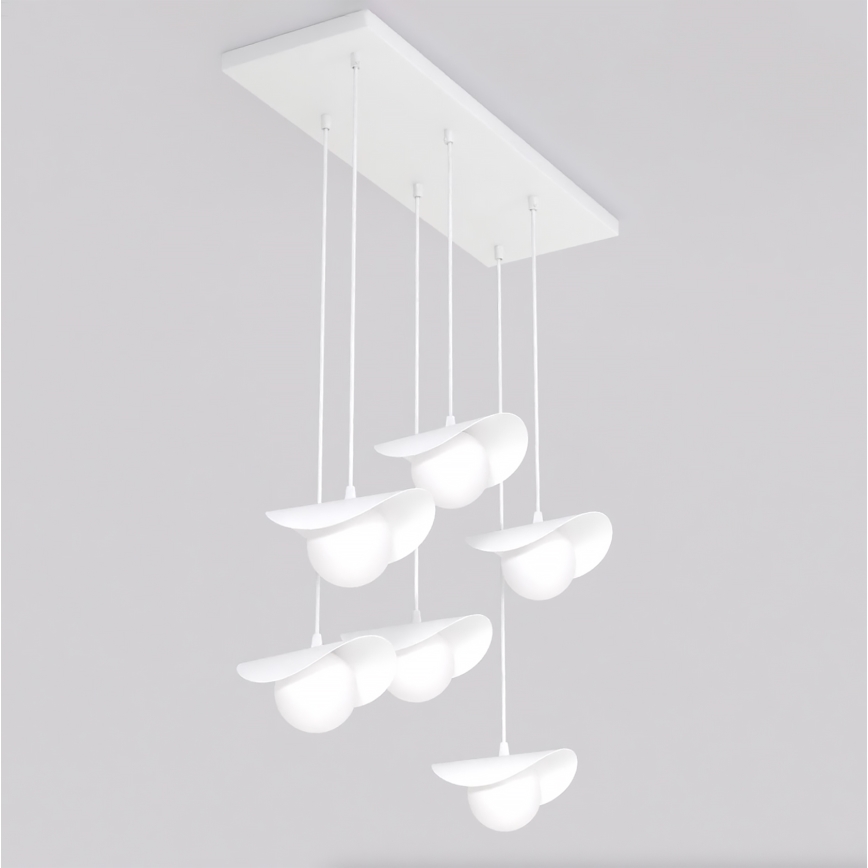Lampadario a cavo RITUAL 6xG9/8W/230V bianco