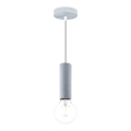 Lampadario a cavo SAGA 1xE27/40W/230V grigio
