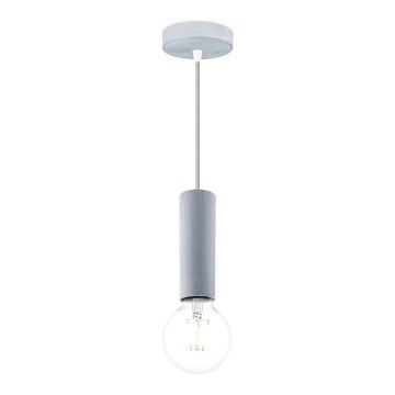 Lampadario a cavo SAGA 1xE27/40W/230V grigio