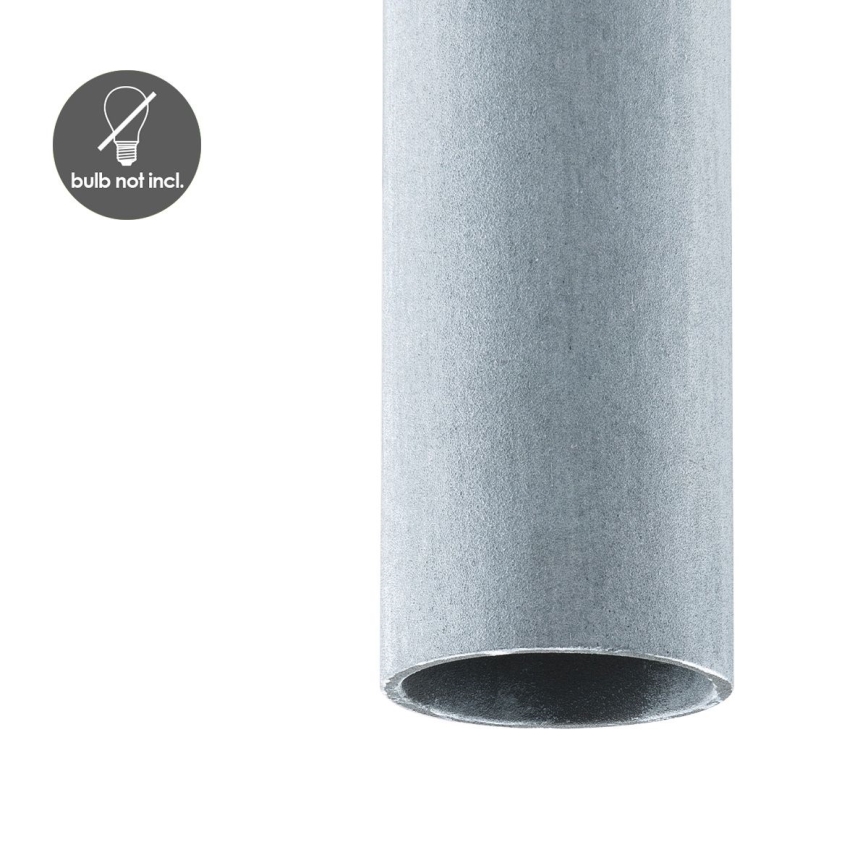 Lampadario a cavo SAGA 1xE27/40W/230V grigio