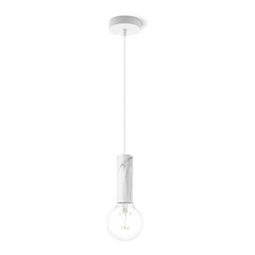 Lampadario a cavo SAGA 1xE27/40W/230V marmo
