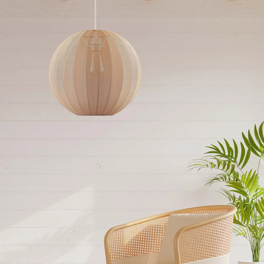 Lampadario a cavo SENSAI 1xE27/20W/230V Ø 40 cm beige
