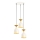 Lampadario a cavo SIVANI 3xE27/40W/230V bianco/rame