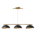 Lampadario a cavo SOLAR 3xE27/60W/230V oro