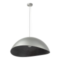 Lampadario a cavo SOLARIS 1xE27/60W/230V diam. 48 cm argento/nero