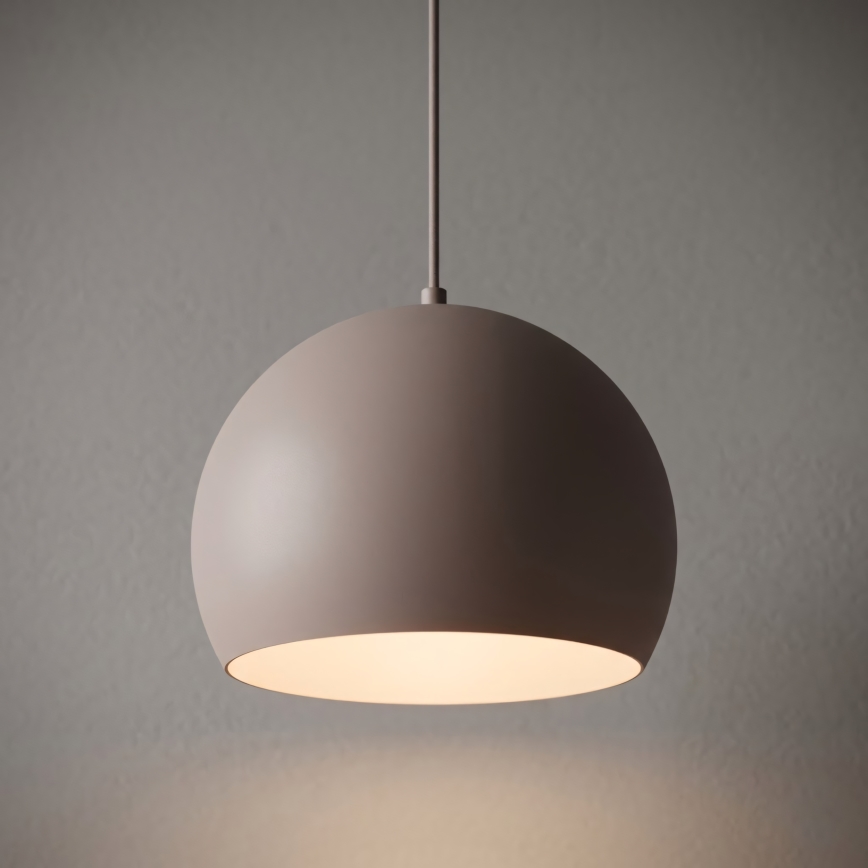Lampadario a cavo SOOL 1xE27/15W/230V Ø 27 cm crema