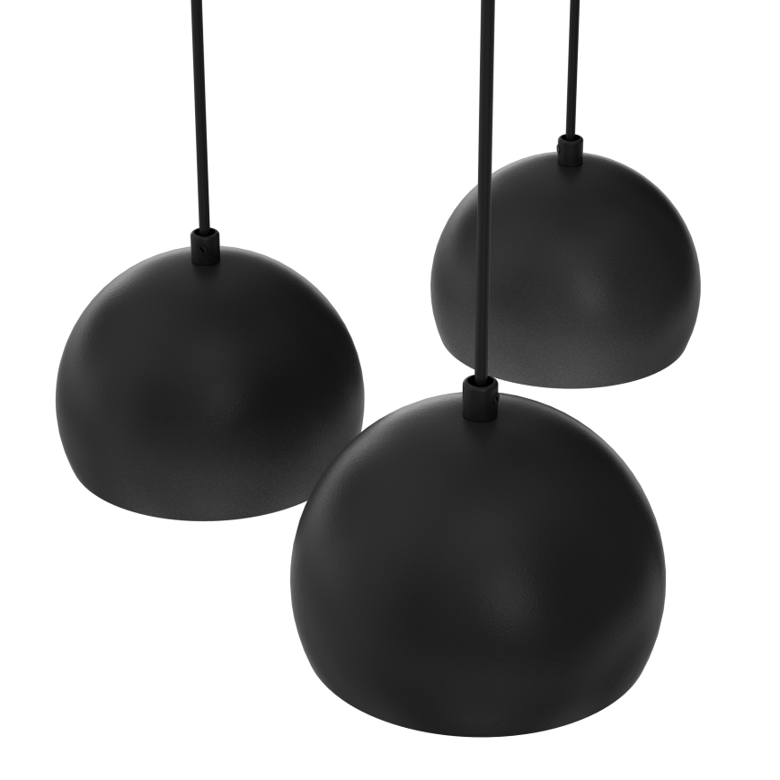 Lampadario a cavo SOOL 5xE27/15W/230V nero