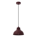 Lampadario a cavo SVEN 1xE27/15W/230V bordeaux