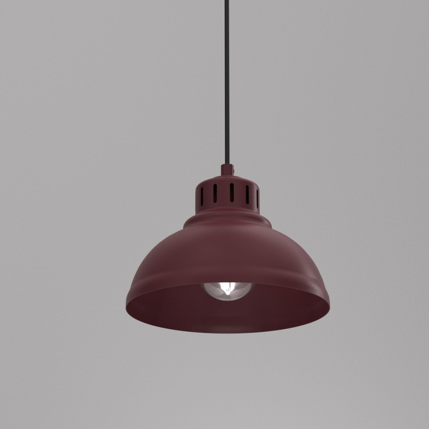 Lampadario a cavo SVEN 1xE27/15W/230V bordeaux