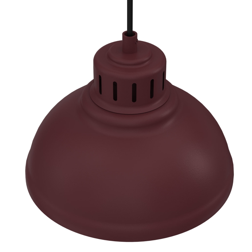 Lampadario a cavo SVEN 1xE27/15W/230V bordeaux