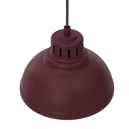 Lampadario a cavo SVEN 4xE27/15W/230V bordeaux