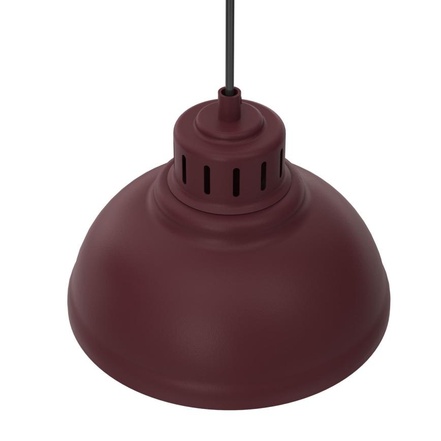 Lampadario a cavo SVEN 4xE27/15W/230V bordeaux