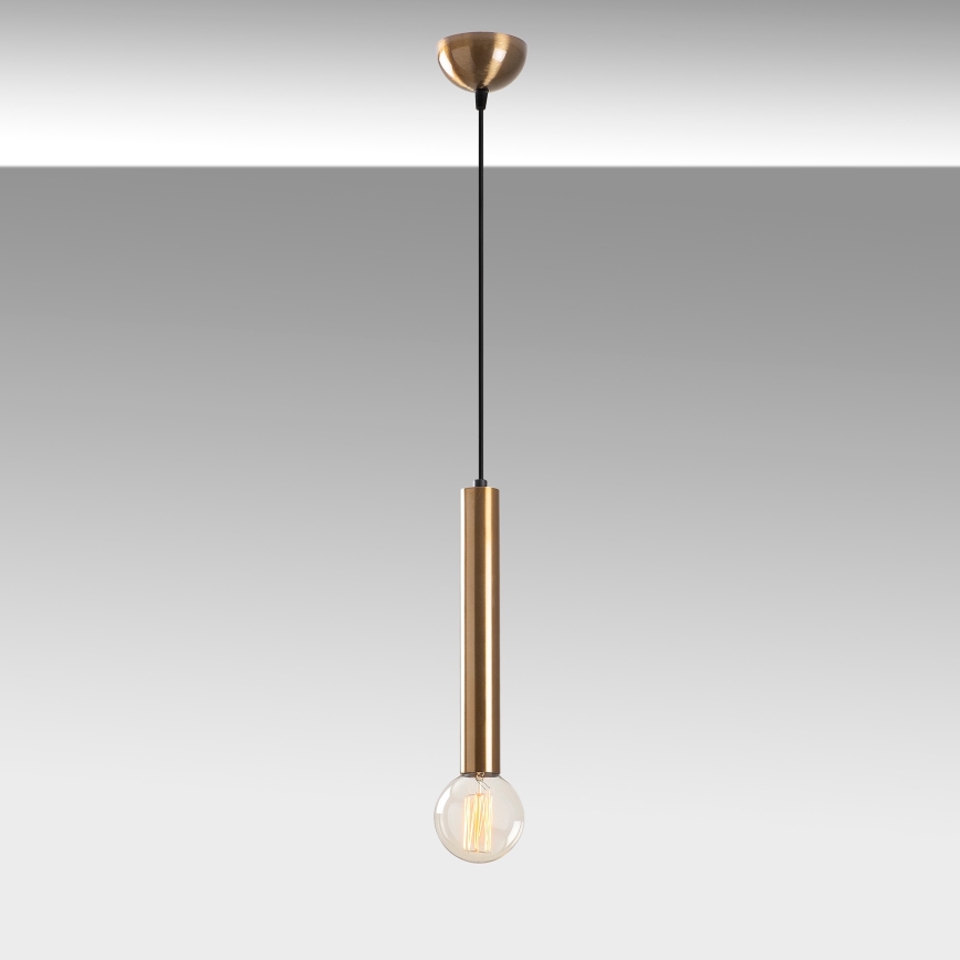 Lampadario a cavo TEMPO 1xE27/40W/230V, finitura dorata