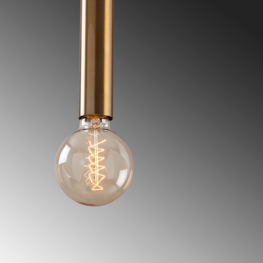 Lampadario a cavo TEMPO 1xE27/40W/230V, finitura dorata