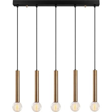Lampadario a cavo TEMPO 5xE27/40W/230V dorato