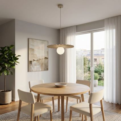 Lampadario a cavo UMBRA 1xG9/8W/230V beige