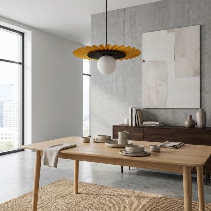 Lampadario a cavo UMBRA 1xG9/8W/230V nero/arancione