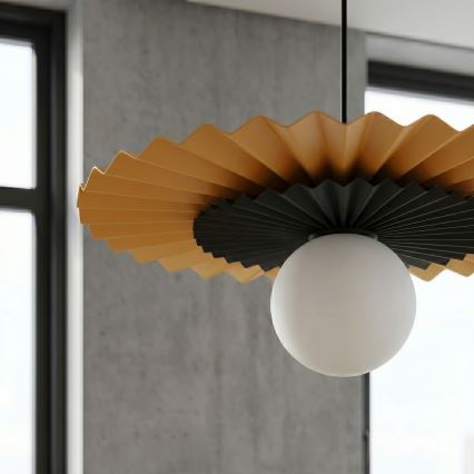 Lampadario a cavo UMBRA 1xG9/8W/230V nero/arancione